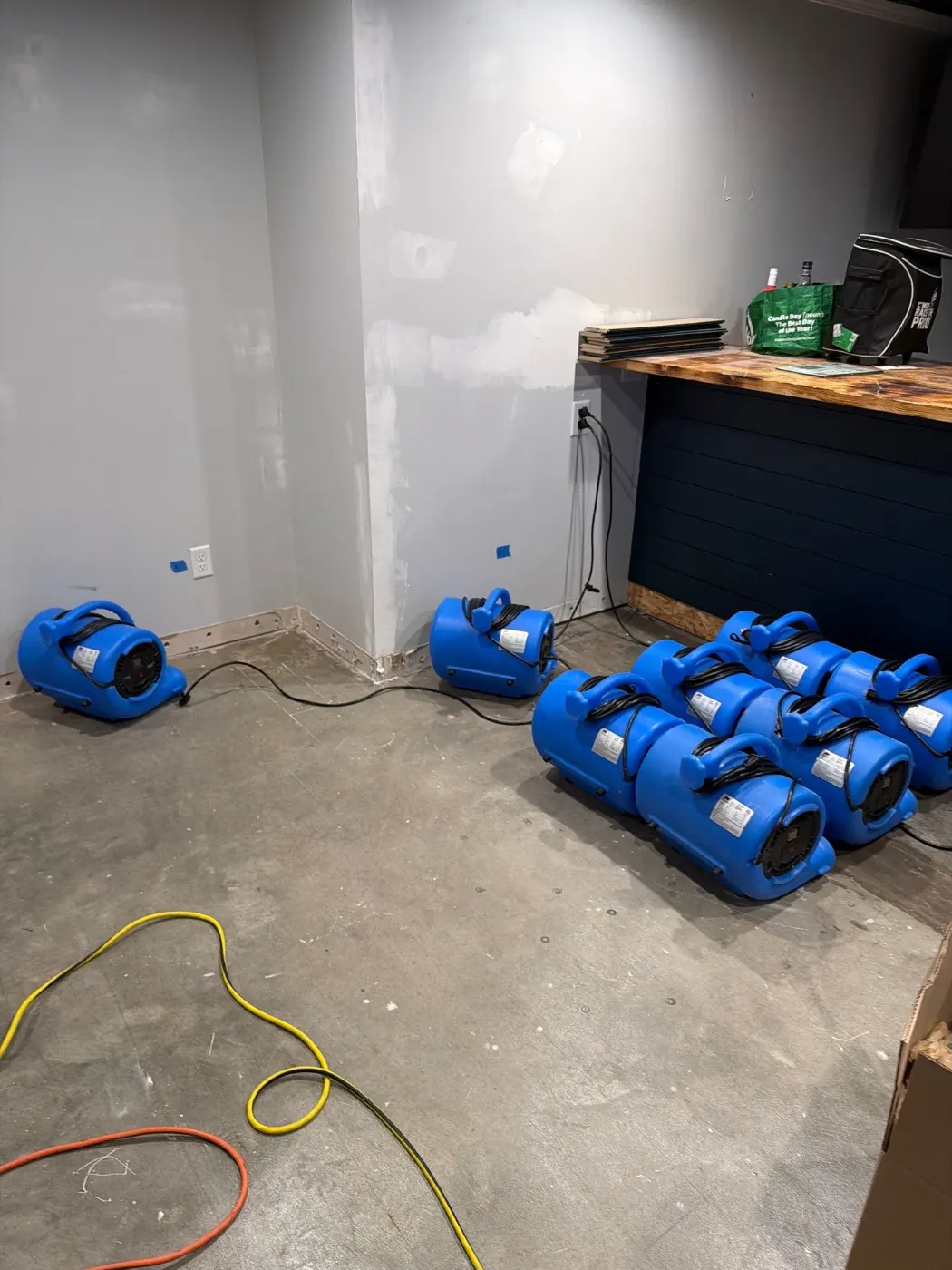 IICRC certified drying setup in Monroe County, IN